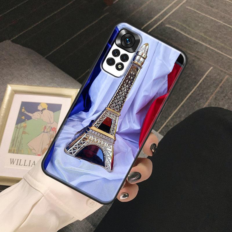 Чехол Funda с флагом Франции для Xiaomi Redmi Note 13 14 Pro 9 10 11 12 Pro 10S 11S 12S Redmi 13C 10C 12C 14C