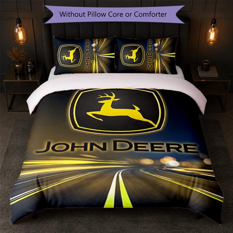 John deere Печать 3 шт. Комплект постельного белья Пододеяльник с двумя наволочками Мягкое постельное белье для домашней спальни