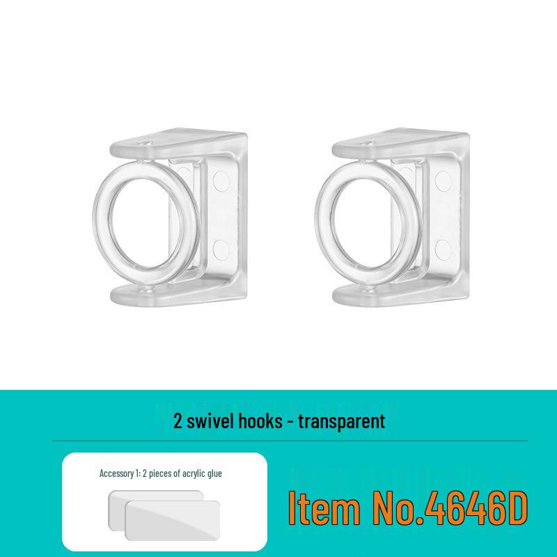 Прозрачный настенный выдвижной кронштейн для подвесной штанги с вращением на 360°