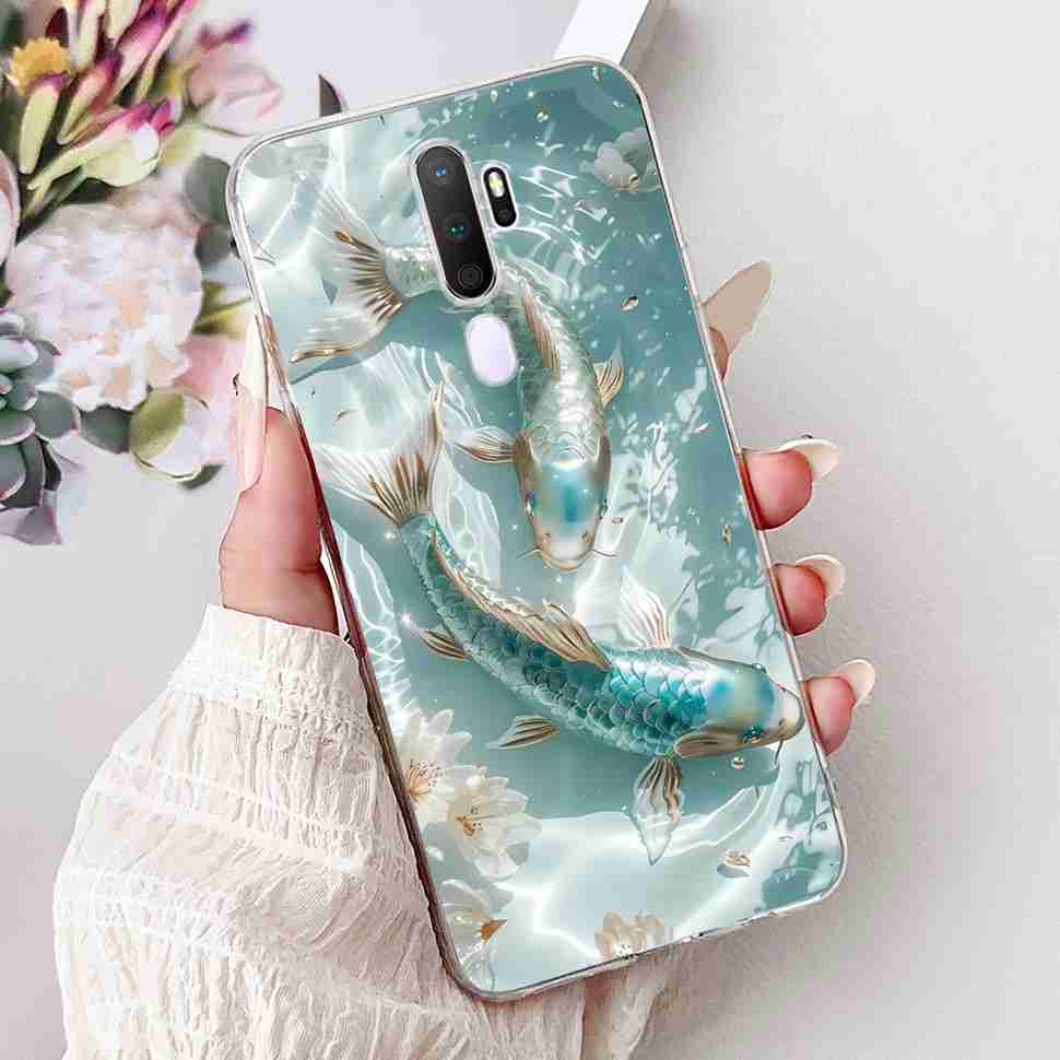 Чехол для Oppo A9 2020 CPH1937 Цветы Закат Мягкий Силикон ТПУ Чехол для Oppo A9 A 9 6.5" CPH1939 CPH1941 Корпус Телефона