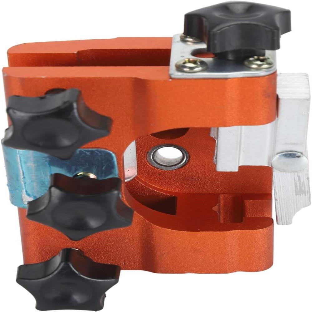 Alloy Chainsaw Sharpening Jig Orange Manual Chain Sharpener Durable Household Hardware Tool