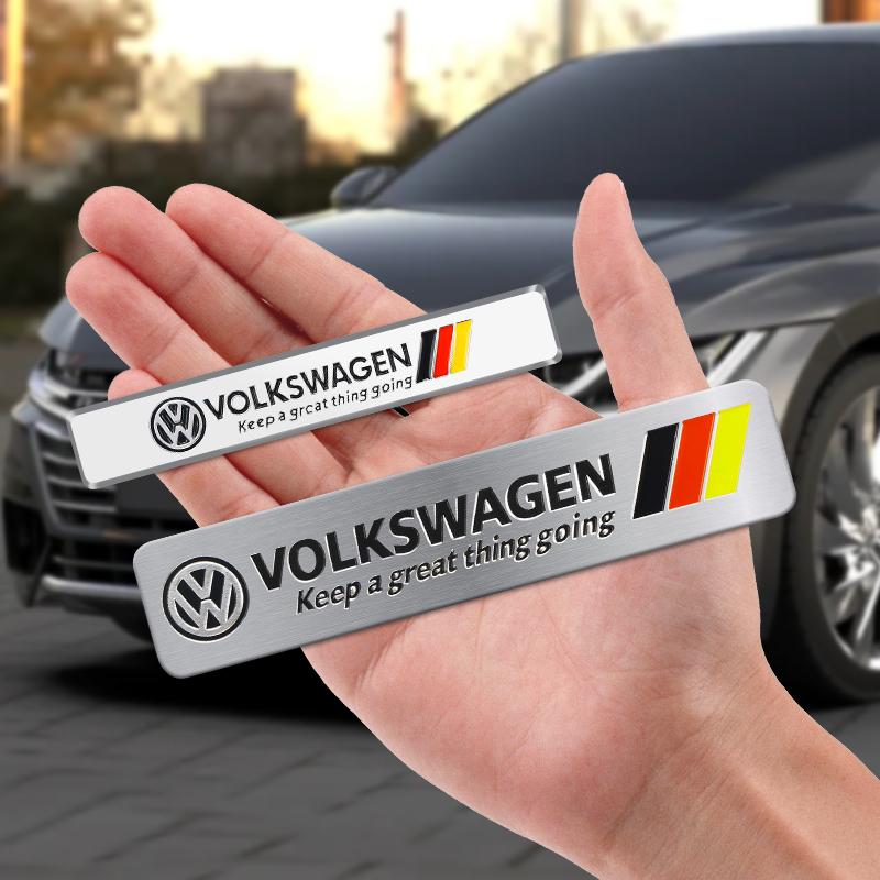 3D For Volkswagen Adhesive Emblem Rear Trunk Badge Fender Sticker Body Decal For VW Jetta golf 8 Tiguan Beetle POLO CC EOS GTI zg9