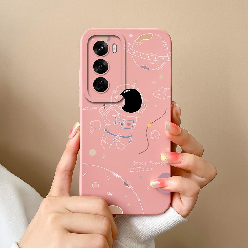 Чехол для Oppo Realme C63 Narzo N63 C61 Reno12 F Pro с рисунком летчика-астронавта, высококачественный мягкий силиконовый протектор экрана, чехлы для телефонов Capas