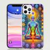 Чехол для телефона 'Йога Чакра Духовная Энергия Вселенная' Для iPhone 17 Air 16 15 Plus 11 14 Pro Max 13 Mini 12 7 8 + SE Патерн Арт Cust
