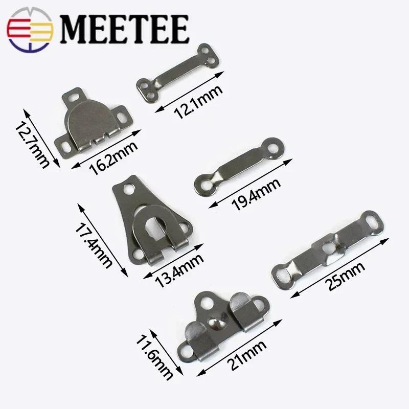 20-100 комплектов металлических крючков для брюк, брюк, пуговиц, костюма, пальто, пряжки, женская юбка, невидимая застежка, аксессуары для шитья своими руками