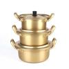 Korean Style Ramen Noodles Gold Pot Aluminum Soup Hot Pot Oxidized Coating Noodles Mike Egg Soup Cooking Golden Kitchen Cookware