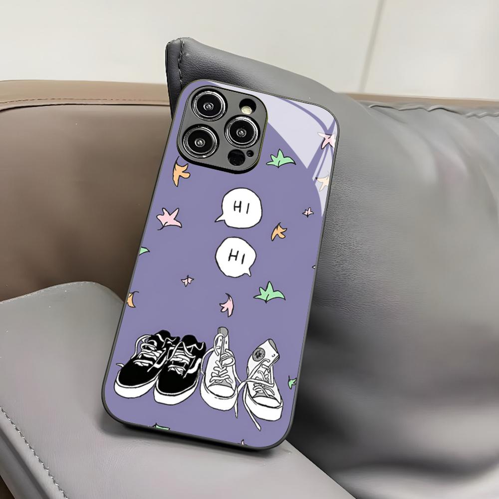 H-Heartstopper Phone Case for Iphone 17 Air 16 15 14 12 11 13 Pro Max Mini X Xr Xs Puls Black Glass Cover