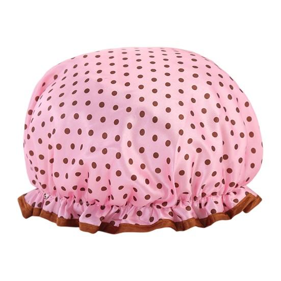 Шапочка для ванны, утолщенная дышащая двухслойная удобная широко используемая шапочка для душа для СПА