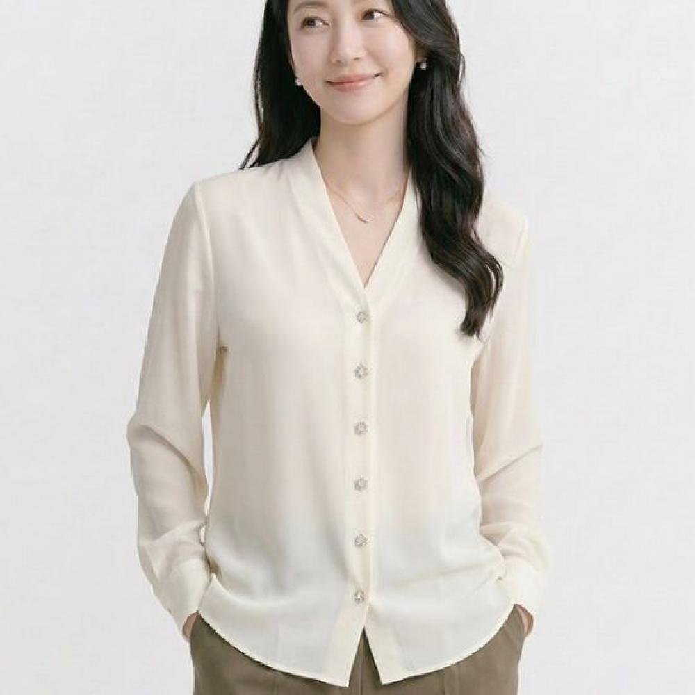 NaVaVa V Neck Long sleeVe Blouse Nb3070