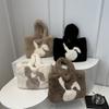 Rabbit Plush Adorable Tote Bag For Women Stylish Winter Large Capacity Bag Shoulder
