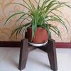 Heavy Duty Carbonized Wood Flower Stand with Slanted Legs