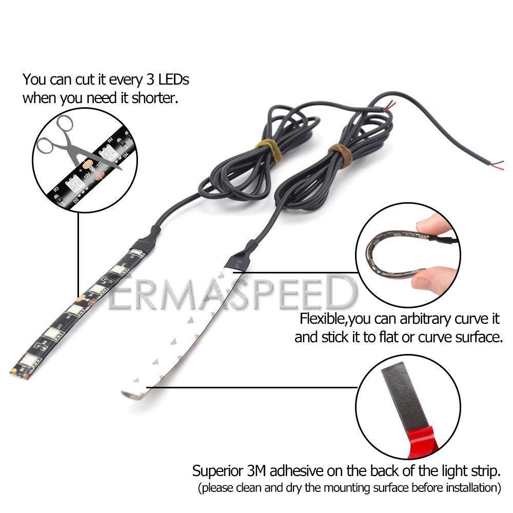 Пара гибких передних вилок мотоцикла, светодиодные полосы указателей поворота, индикаторы фар, янтарный универсальный для мотоцикла