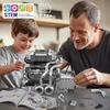 MOULD KING 10201 Технический игрушечный автомобильный двигатель Моторизованный суперкар W16 Двигатель + Трансмиссия Строительный блок Кирпич Подарок детям