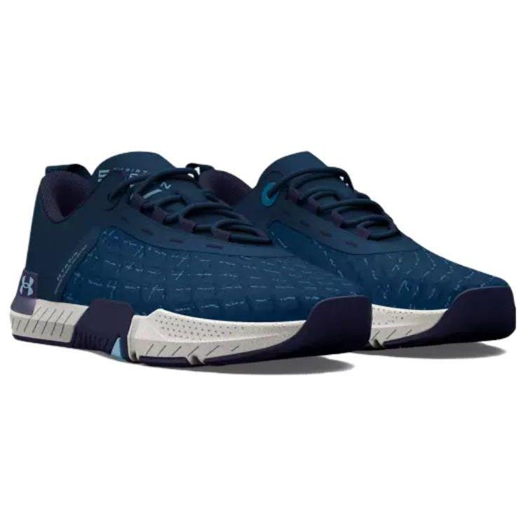 Under Armour Амортизирующие Прочные Низкие Тренировочные Кроссовки Унисекс Синие 3026021-401