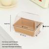 Крафт Коробки для Упаковки Тортов и Булочек с Высокой Крышкой