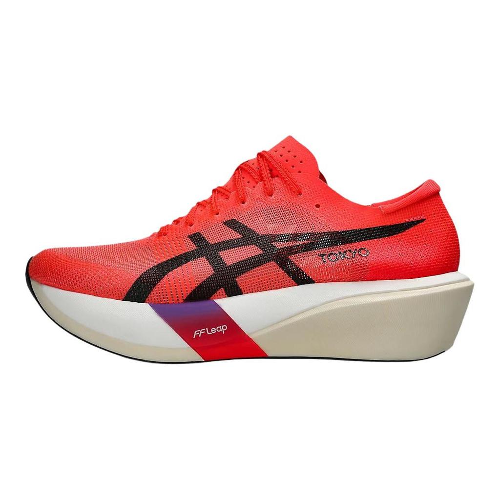 Asics Износостойкие низкие кроссовки Metaspeed Edge для повседневной носки и бега, унисекс, красно-черные, артикул 1013A163-600