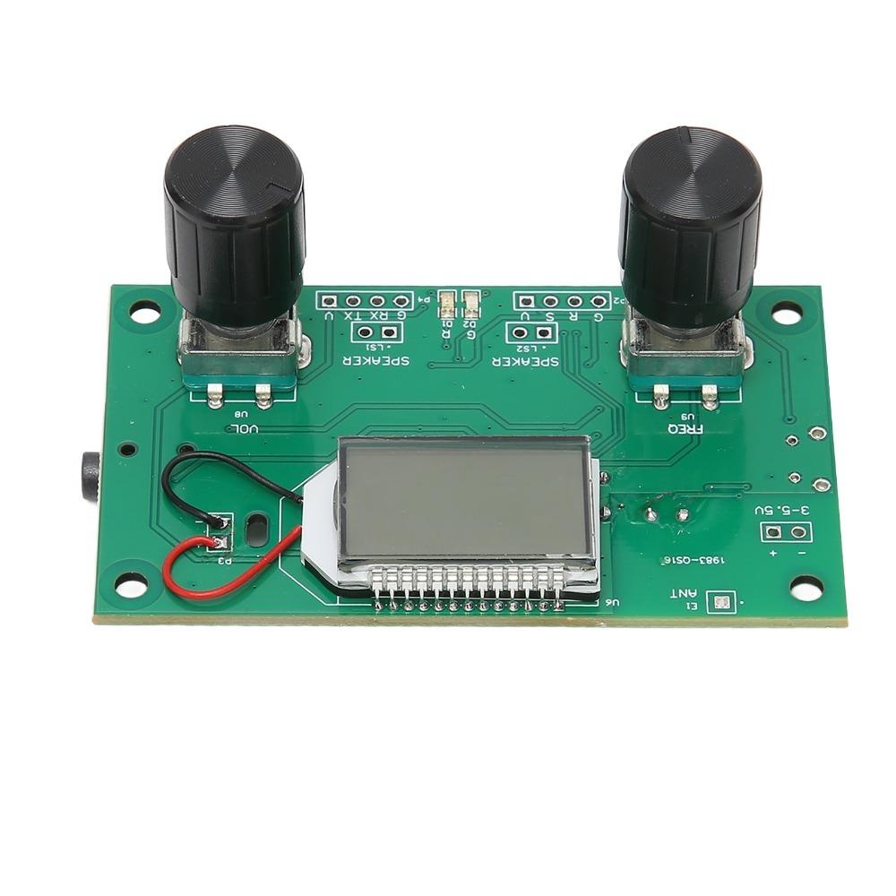 Stereo Output Radio Receiver Module Adjustable Frequency Digital FM Receiver  for DIY Projects