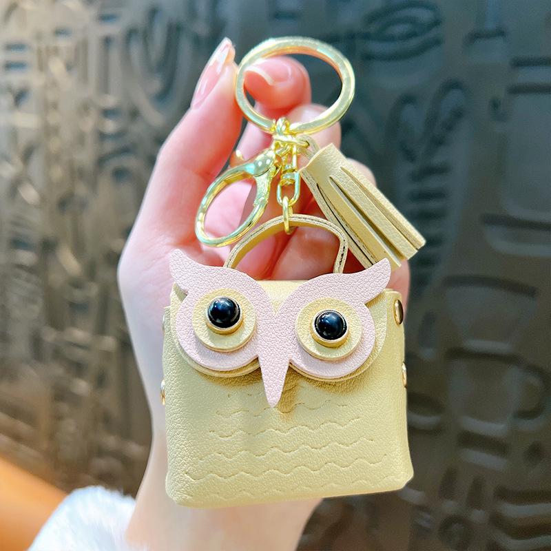 Креативный брелок-кошелек в виде совы: Изысканная мини-сумочка-подвеска для небольших украшений и подарков
