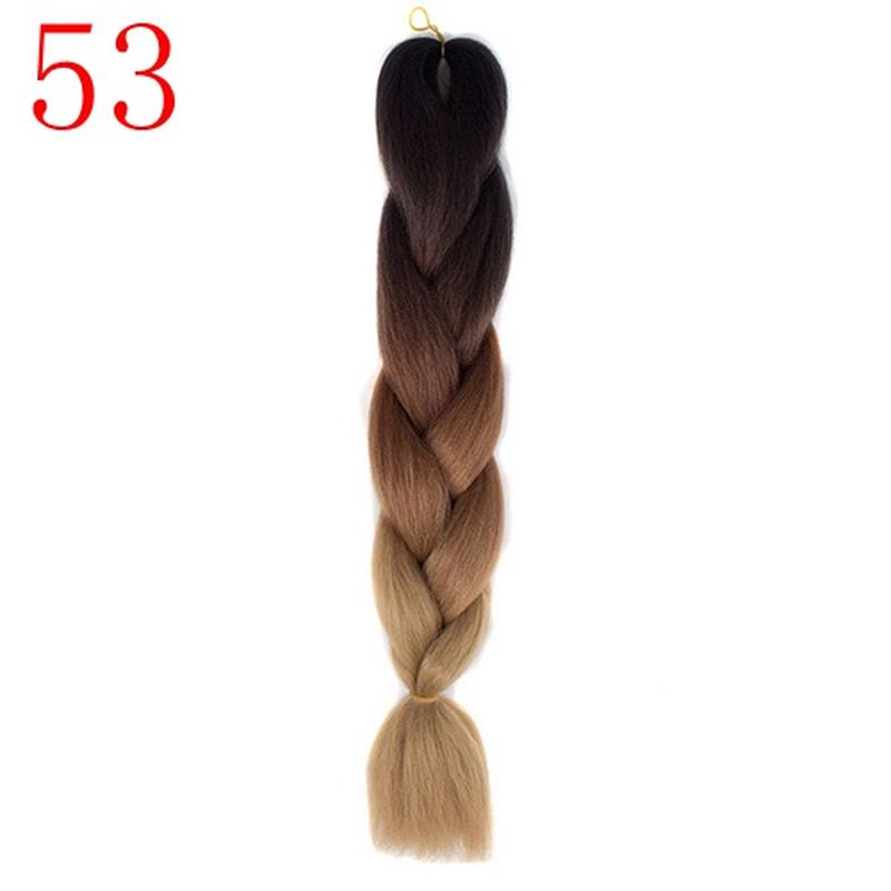 Ombre Synthetic Braiding Hair 88Color Available Crochet Hair Extensions Jumbo Braids Hairstyles