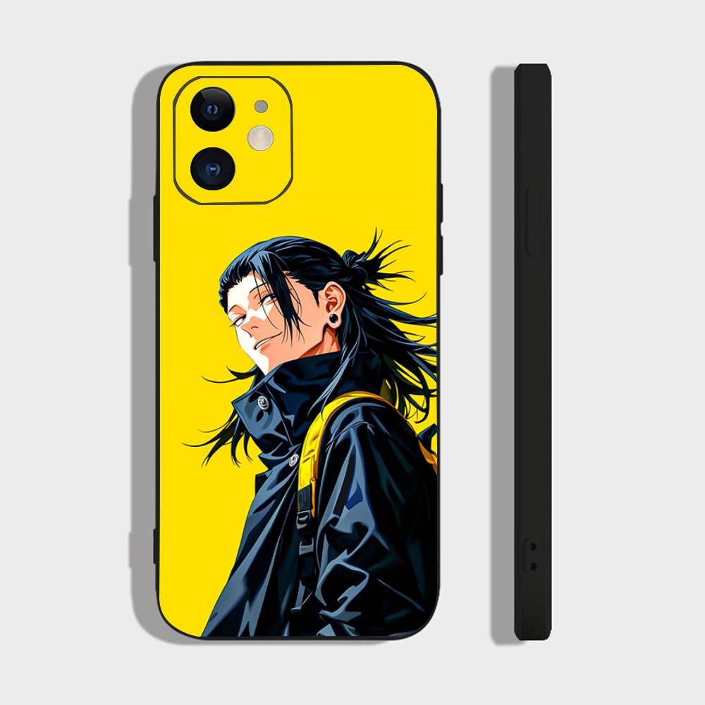 Jujutsu Kaisen Geto Suguru Phone Case For IPhone 17 Air 16 15 14 13 Pro Max 11 12 Black Silicone Cover