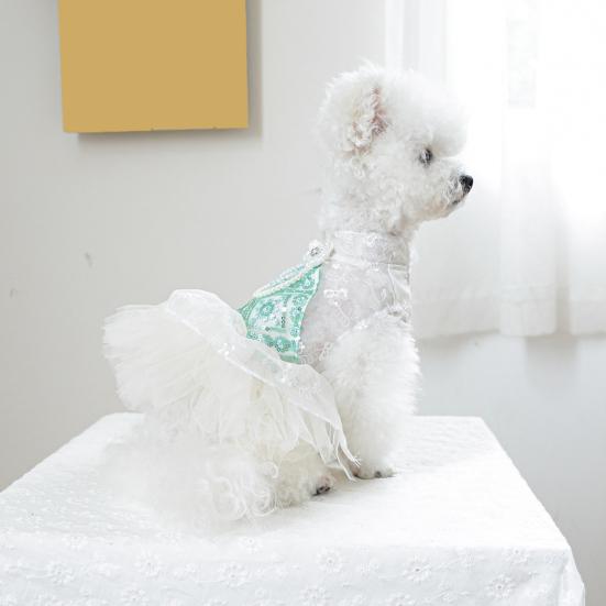 Yousheng Dog Blingbling Princess Dress Puppy Lace Camisol Skirt Sweet Pet Dress Up Costume Dress Up Dress для Хэллоуина, Рождества, Дня рождения