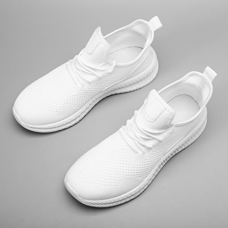 Спортивная обувь 39-46, мужская дышащая спортивная повседневная обувь с сеткой, мужские спортивные туфли для бега большого размера для фитнеса