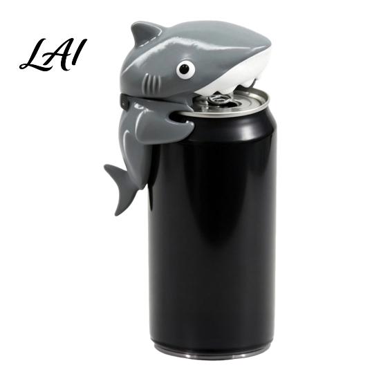 Shark Can Topper Dinosaur Cover Cute Animal Soda Holder for 375ml Cans T-Rex Drink Plastic Stand Desk Fun Party Home Bar Decor Gift Protector
