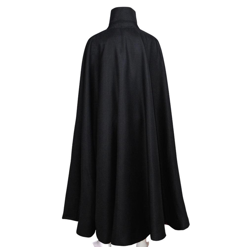 Vampire Lord Cape Cosplay Costume, Halloween Horror Party Cloak, Adult Gothic Cape with Collar