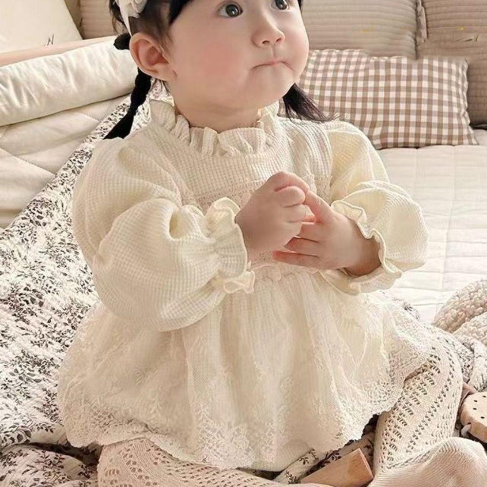 Кружевной комбинезон с оборками для малышей, боди, шорты для новорожденных, костюм для ползания, мягкий детский комбинезон, платье, одежда для младенцев