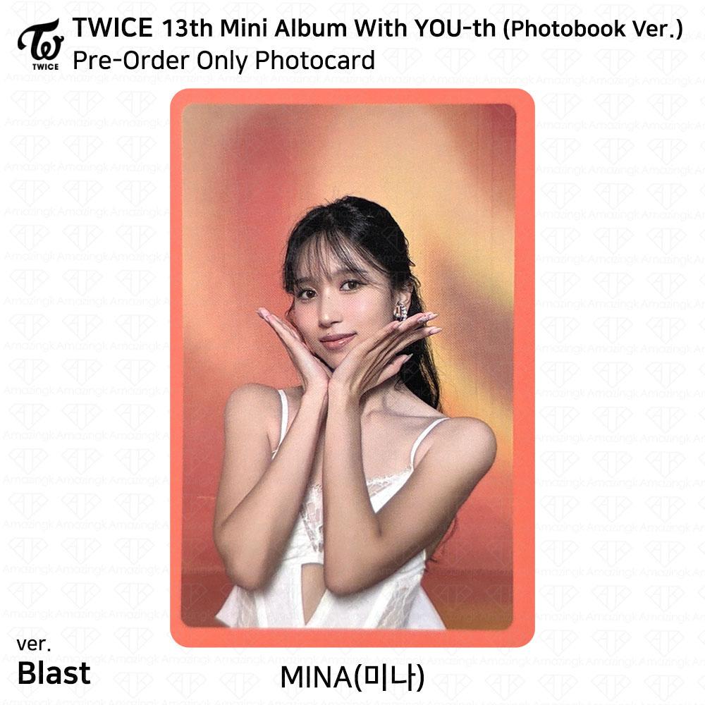 Twice 13-й мини-альбом с молодежной фотокарточкой YOU-th, постером, пленкой, стикером Mina KPOP K-POP