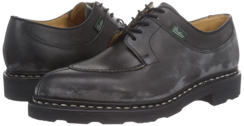 Paraboot Avignon Size Lace-Up Shoes, Men's, Black, 27.5cm (705109)