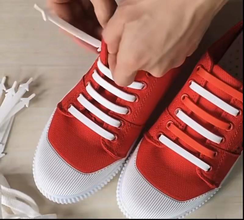 No Tie Rubber Elastic Shoelace Sneaker Adult Shoe Laces Running Shoelaces Athletic Shoe Laces