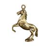 Mini Vintage Brass Portable Horse Pendant Home Office Decor Ornament
