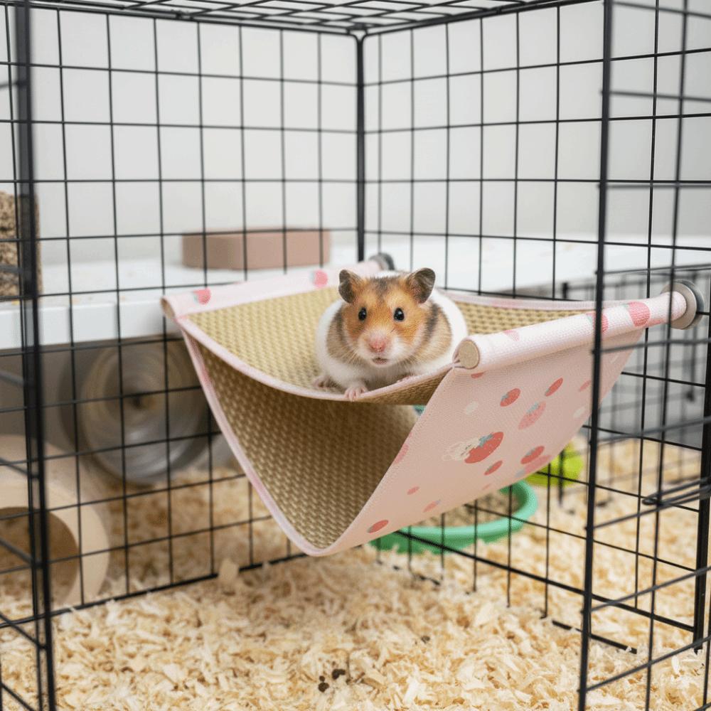 Cool Mat Pet Hammock Breathable Hamster Jumping Platform Pet Supplies Hanging Nest Cage Accessory