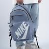 Nike Базовый Спортивный Повседневный Рюкзак на Молнии с Принтом Логотипа Унисекс Рюкзак Светло-Синий Серый CK0944-446