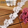 Flower Embroidered Lace Trim Ribbon For Crafts Wedding Dress Sewing Accessories Diy Material Needlework Decorative Fabric