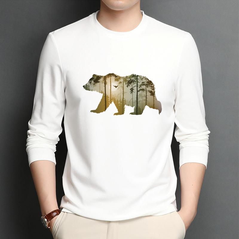 Модная футболка с нашивками «Солнечный медведь», джинсовая футболка с термопереносом Hot Tear, платья, новый дизайн с нашивкой в ​​виде животного «сделай сам»