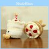 Cute Cartoon Plush Keychain Toy Cake Milk Tea Cup Accessory In Colors Sweet
