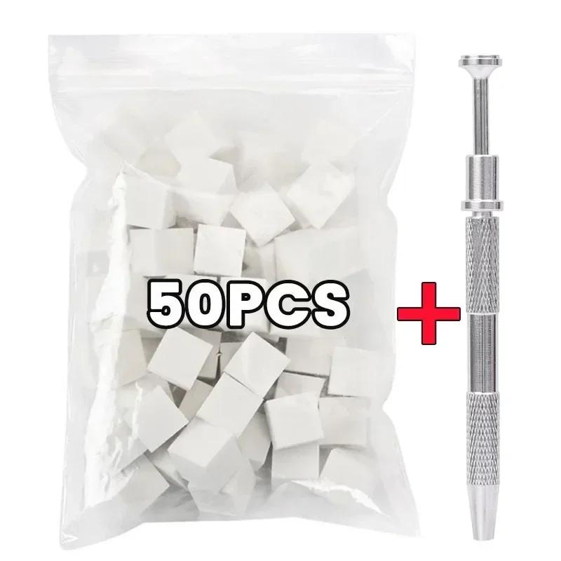 Мини 4 когтя Квадратный спонж для нейл-арта Спонж для ногтей Металлический захват Набор Многоцелевые спонжи для румян и градиента Инструменты для красоты и маникюра