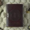 Embossed Leather Book of Shadows: Lapis Lazuli Grimoire Journal