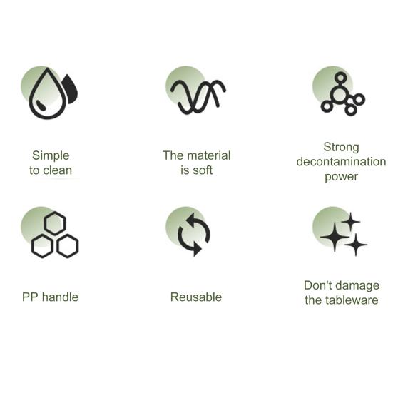 Чистящая щетка, губка, пластик, ручная работа, кухонный скребок, простой в использовании инструмент для уборки дома