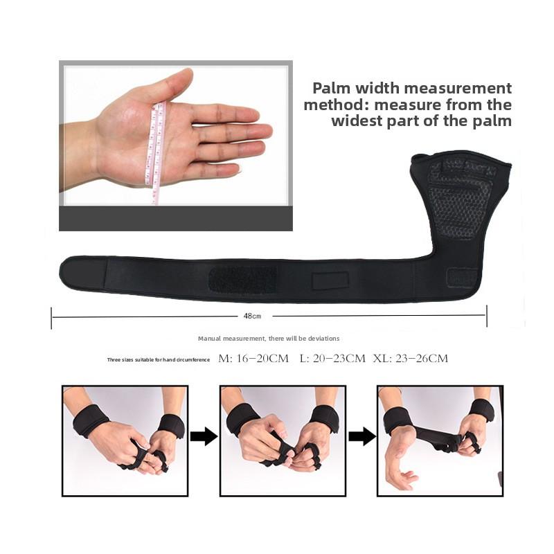 Sports Cycling Unisex Workout Gloves Silicone Pull-Up Hand Protection for Fitness Gym