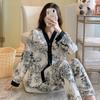 New Spring and Autumn Pajamas Homewear Suit Women's Long-Sleeved Homewear Autumn and Winter Models Casual Pajamas Homewear Suit