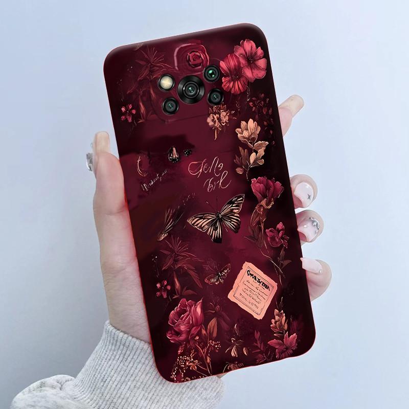 For Xiaomi Poco X3 Pro Case Flower Girls Design Soft Silicone Phone Back Cover For Xiomi PocoX3 Pro X 3 3X Poco X3 NFC Shells