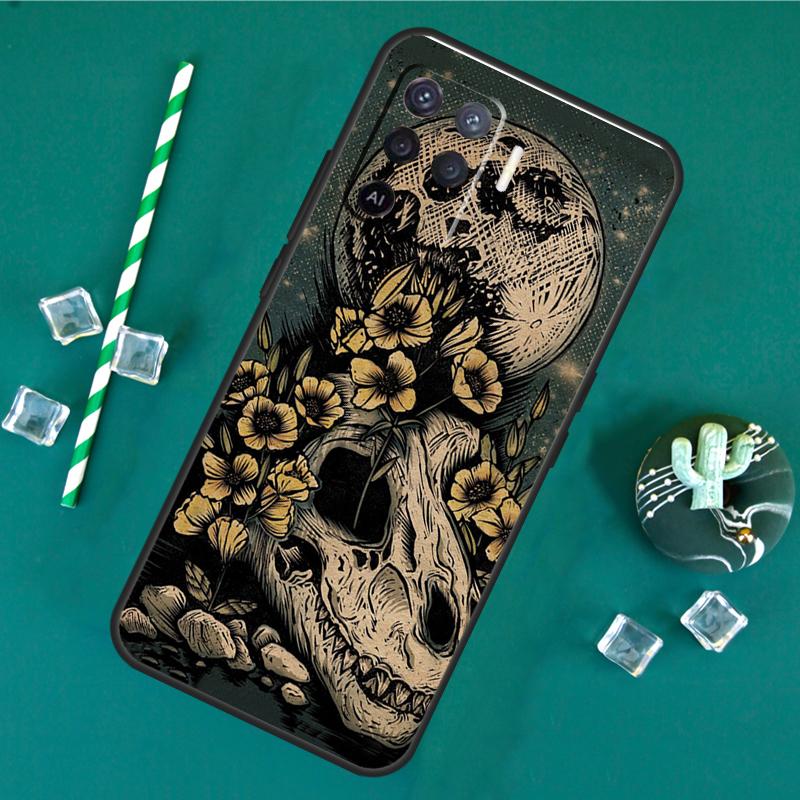T Rex Dinosaur Tyrannosaurus Case For Oppo A17 A15 A40 A60 A80 A16 A76 A96 A18 A38 A58 A78 A98 A91 A57 A74 A94 A54S Cover