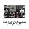 6A High-Power DC Step-Up Module DC 3-15V to 5V/6V/9V/12V/15V Short-Circuit Protection with TVS for DIY Power Supply