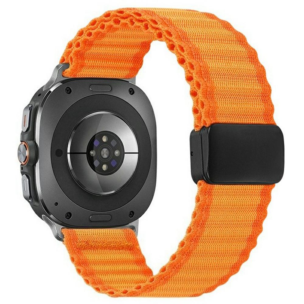 Для Samsung Galaxy Watch Ultra (2025) 47 мм / Ultra 47 мм Ремешок для часов Магнитная застежка Широкий Волнистый узор Нейлоновый ремешок на запястье