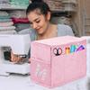 Sewing Machine Cover with Storage Pockets Wear Resistant Scratch-proof Side Handle Design Sewing Machine Dust Cover