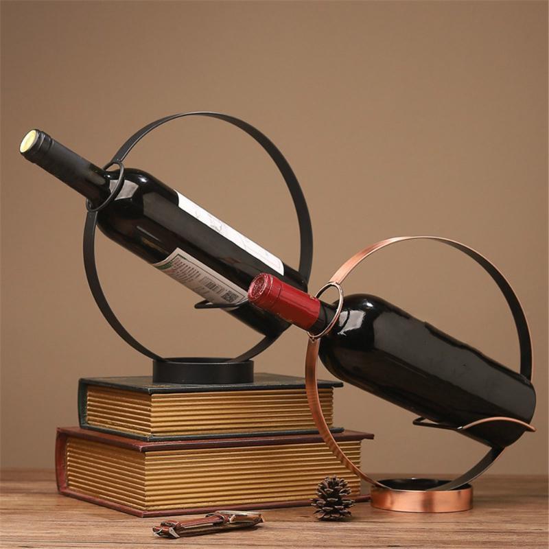 Wine Holder Metal Grape Wine Display Rack Bar Chic Champagne Rack Desktop Decor