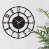 MUYIKA A Bunnela Silver, Red, Black Metal Color Wall Clock 50x50cm MDS-50